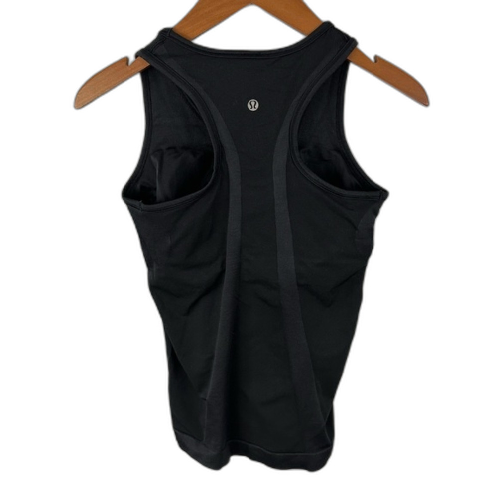 Lululemon Black V-Neck Racerback Tank Workout Gym Activewear Training - Picture 2 of 13